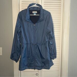 Columbia Windbreaker Sustina Springs Jacket Women's Size XL Blue Periwinkle